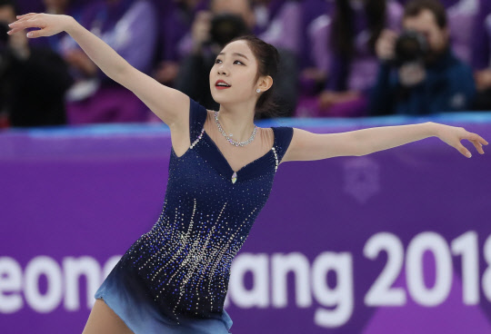 [올림픽] 연기 펼치는 최다빈  23일 강릉아이스아레나에서 열린 2018 평창동계올림픽 피겨스케이팅 여자 싱글 프리스케이팅에서 최다빈이 연기를 펼치고 있다.